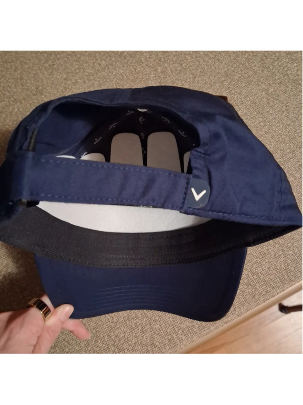 NWT Callaway Golf Unisex Hat Heritage Twill Navy/White